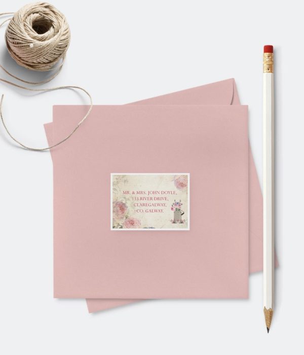 address labels wedding colourfull envelopes