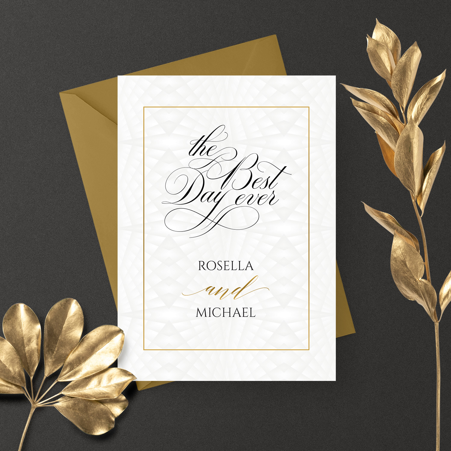 black and white wedding invite - simple and classy wedding invitations